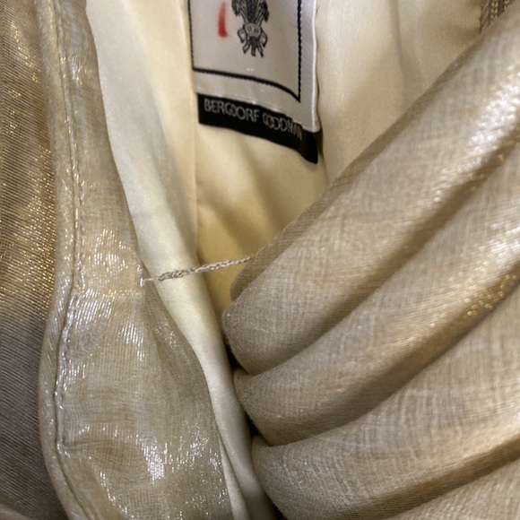 Roland Nivelais Bergdorf Goodman Gold Long Dress high couture Maxi - Picture 15 of 15